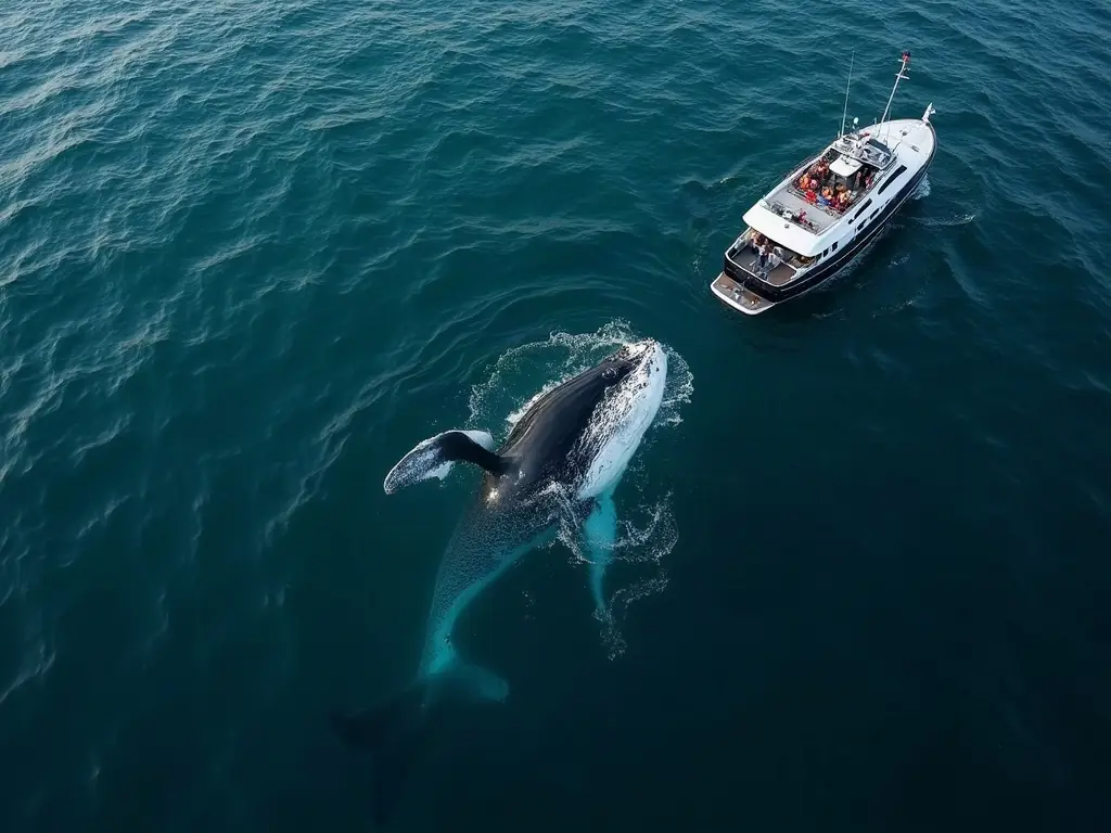 Whale watching in Boston