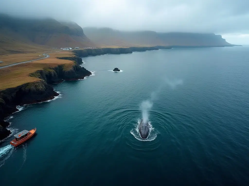 Whale watching in Iceland