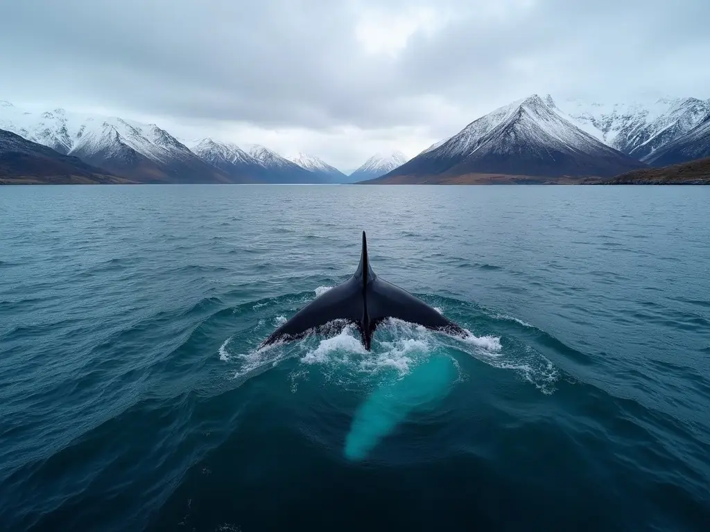 Whale watching in New Zealand